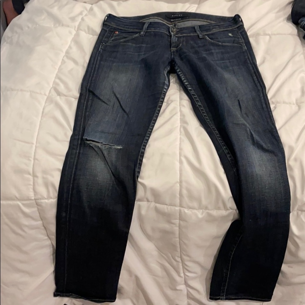 Skinny dark Hudson jeans